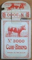 Игральные карты "Cow-Brand Double Heads" Бельгия, 1930 год артикул 6762b.